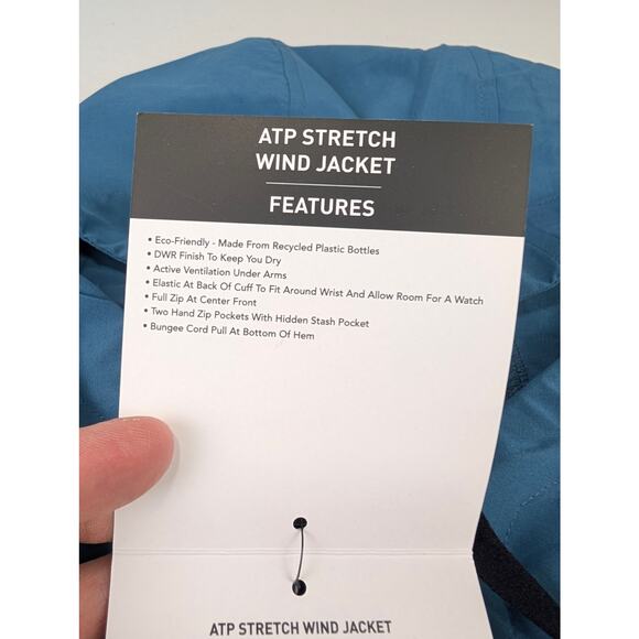 686 Men's Small ATP Stretch Wind Jacket - Blue Ash - Picture 6 of 11